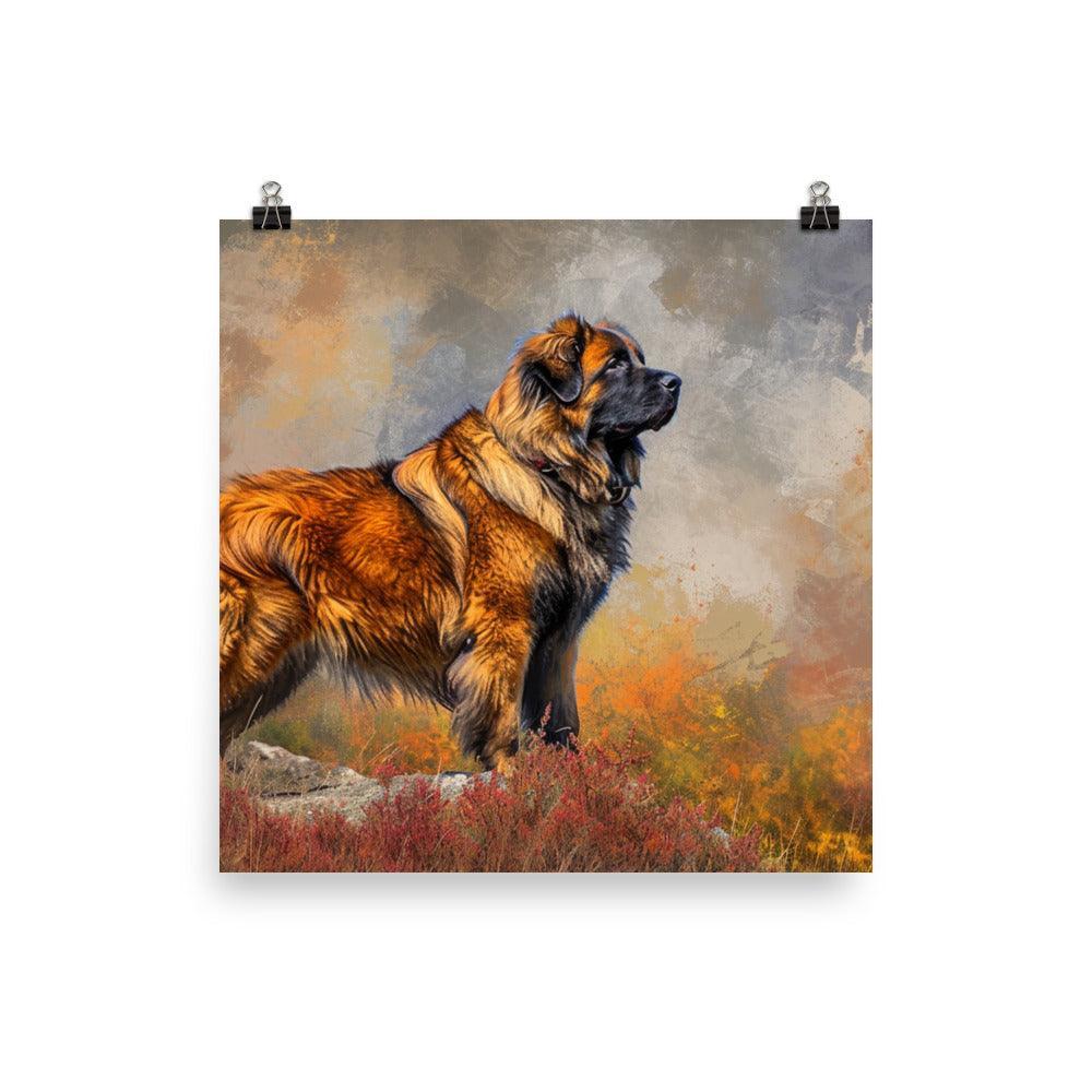 Estrela Mountain Dog Autumn Hues Wilderness Poster - Oh Posters