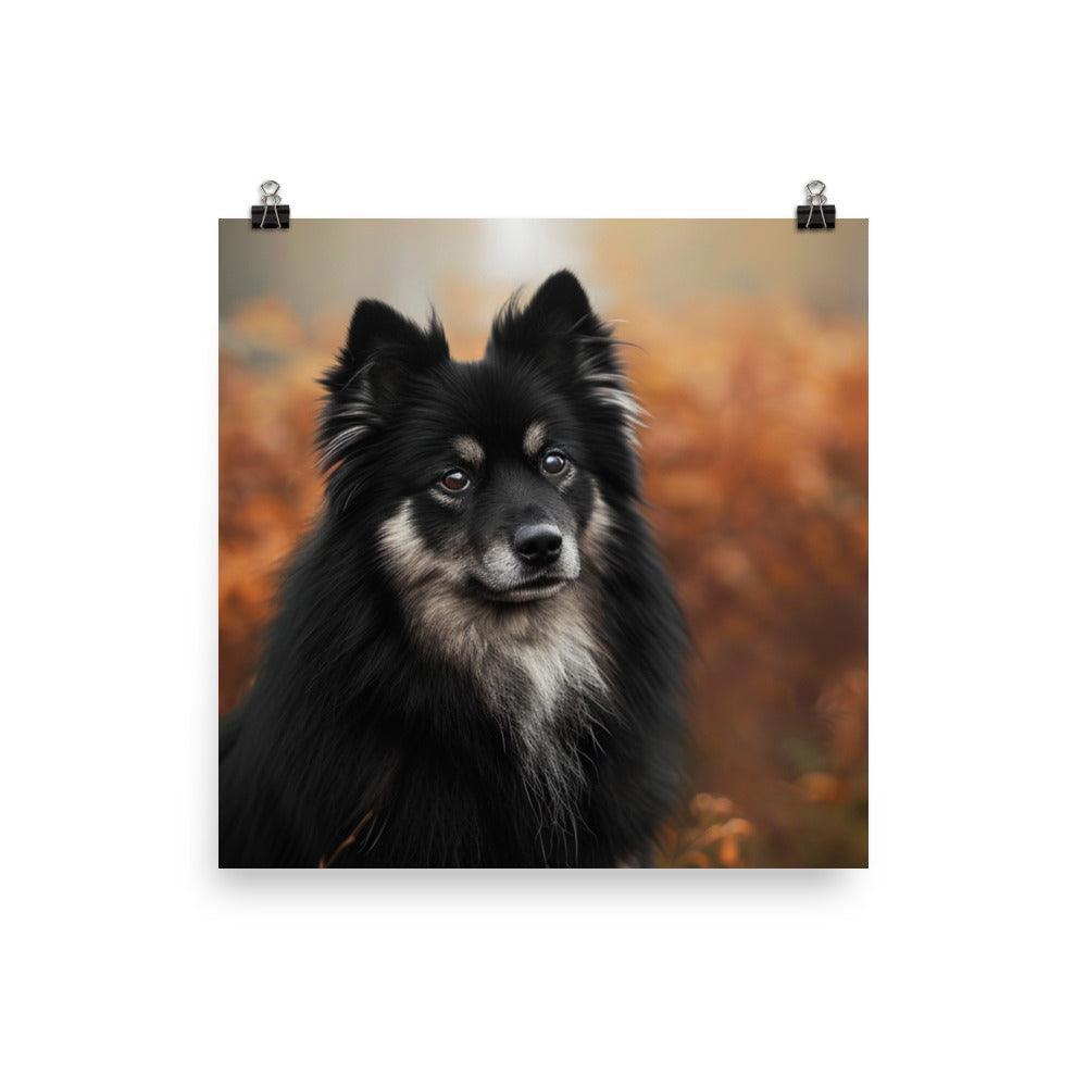 Finnish Lapphund Majestic Autumn Portrait Poster - Oh Posters