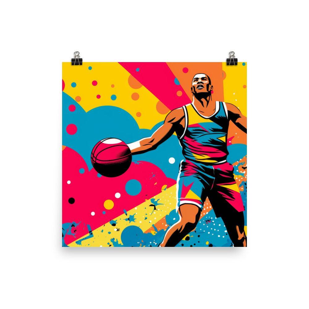 Pop Art Basketball Player Poster - Oh Posters