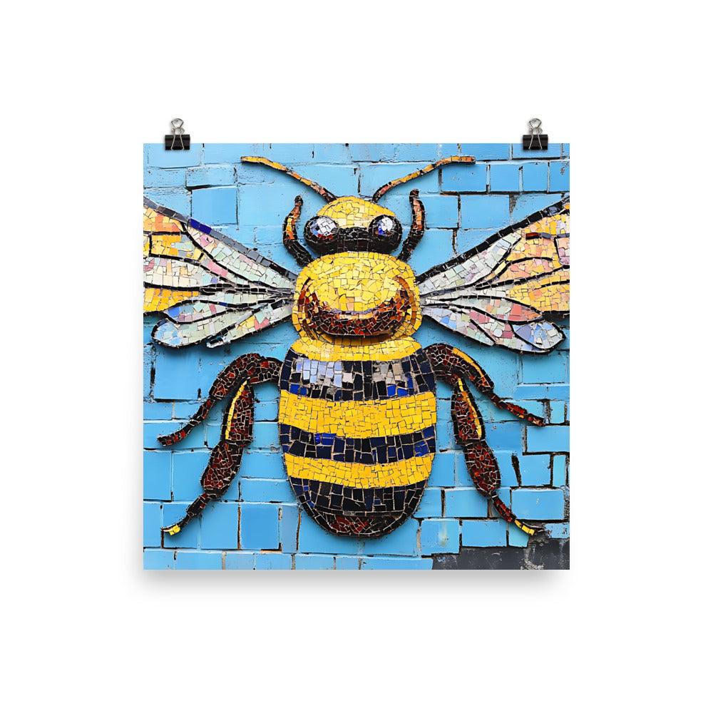 Manchester Worker Bee Urban Art Vibe Poster - Oh Posters
