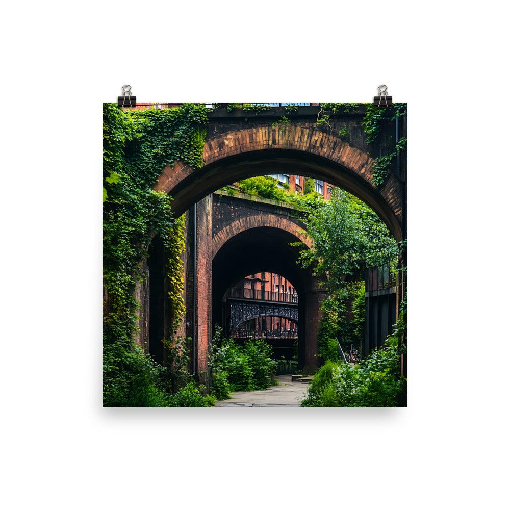 Manchester Urban Archways Exploration Poster - Oh Posters