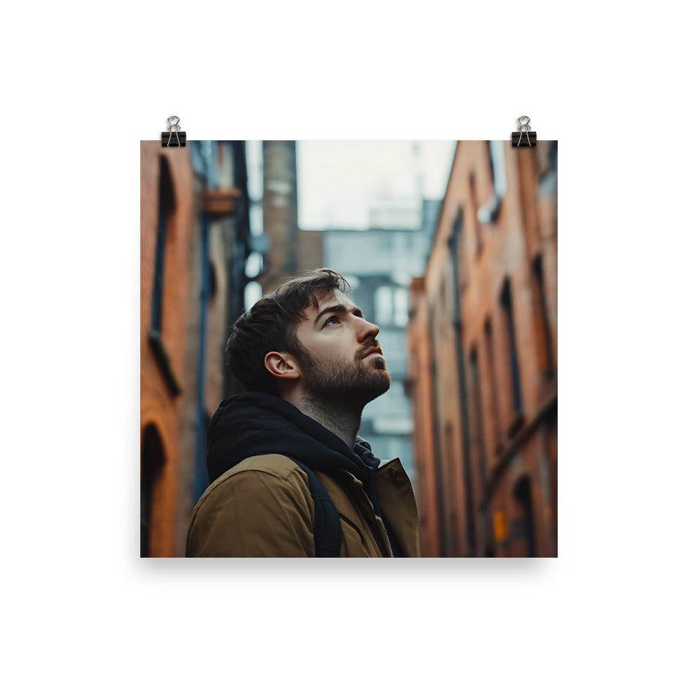 Urban Exploration in Manchester's Iconic Alleyways Poster - Oh Posters