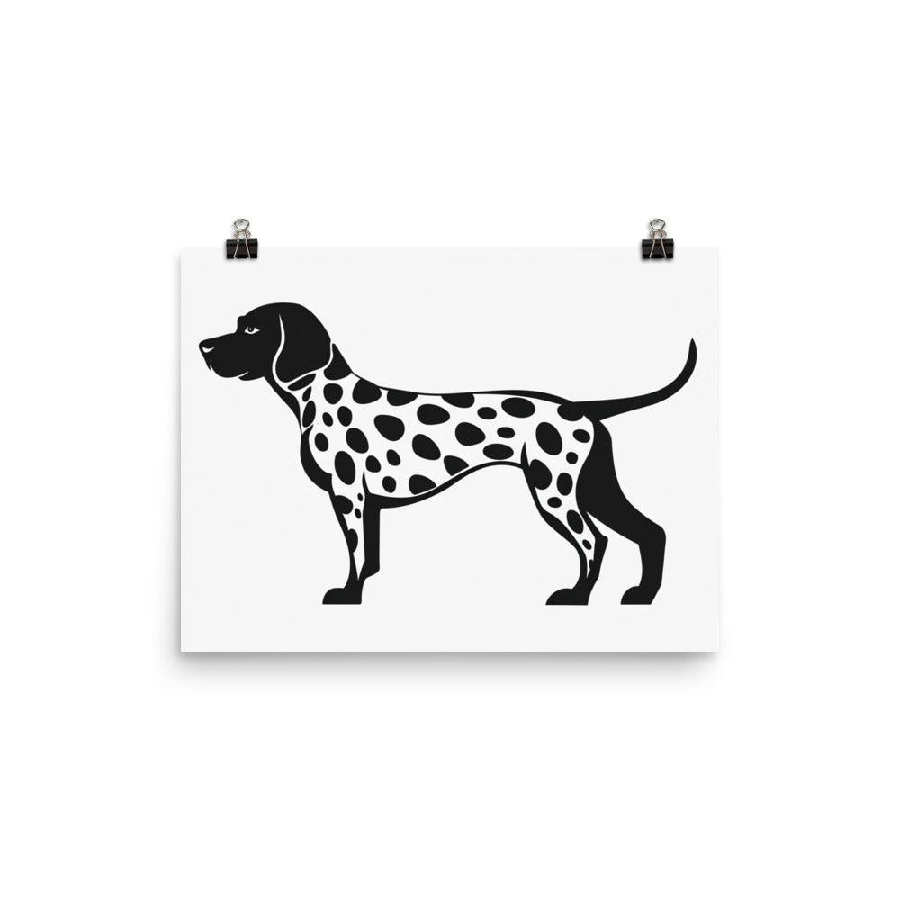 Dalmatian Breed Spotted Dog Graphic Art Poster - Oh Posters