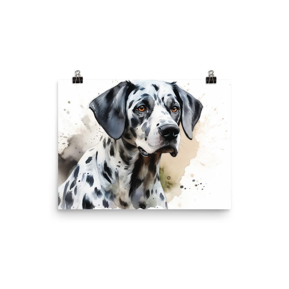 Expressive Dalmatian Watercolor Artwork Poster - Oh Posters