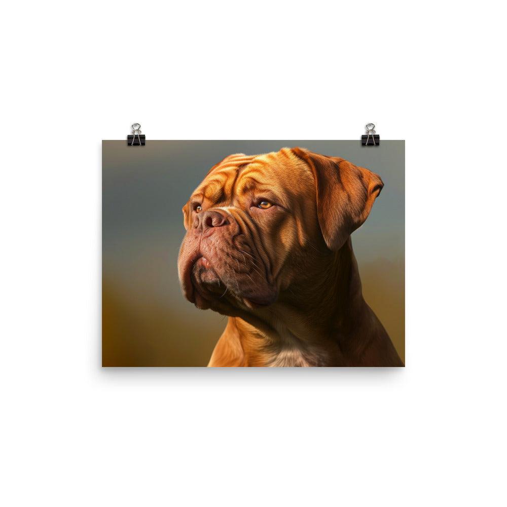 Dogue de Bordeaux Majestic Stare Digital Art Poster - Oh Posters