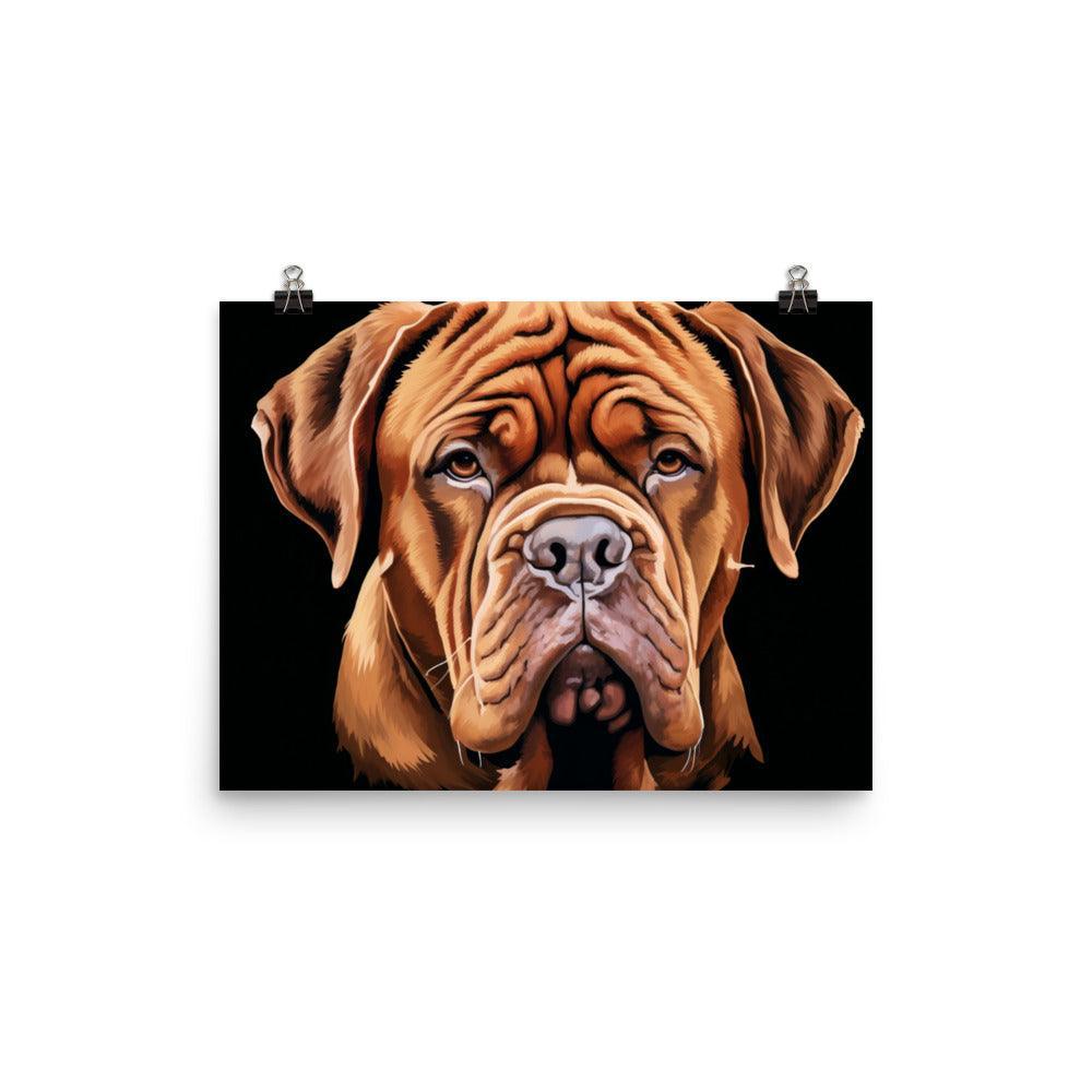 Dogue de Bordeaux Bold Stance Artistic Poster - Oh Posters