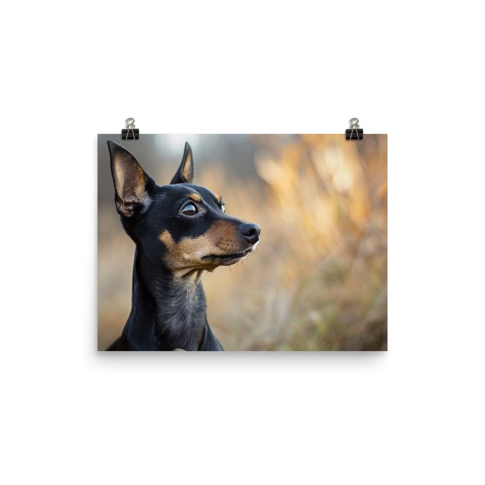 Expressive English Toy Terrier in Natural Setting Poster - Oh Posters