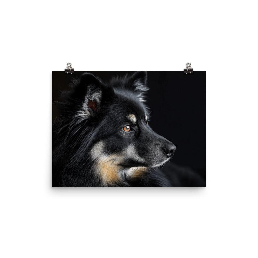 Finnish Lapphund Mystical Dark Portrait Poster - Oh Posters