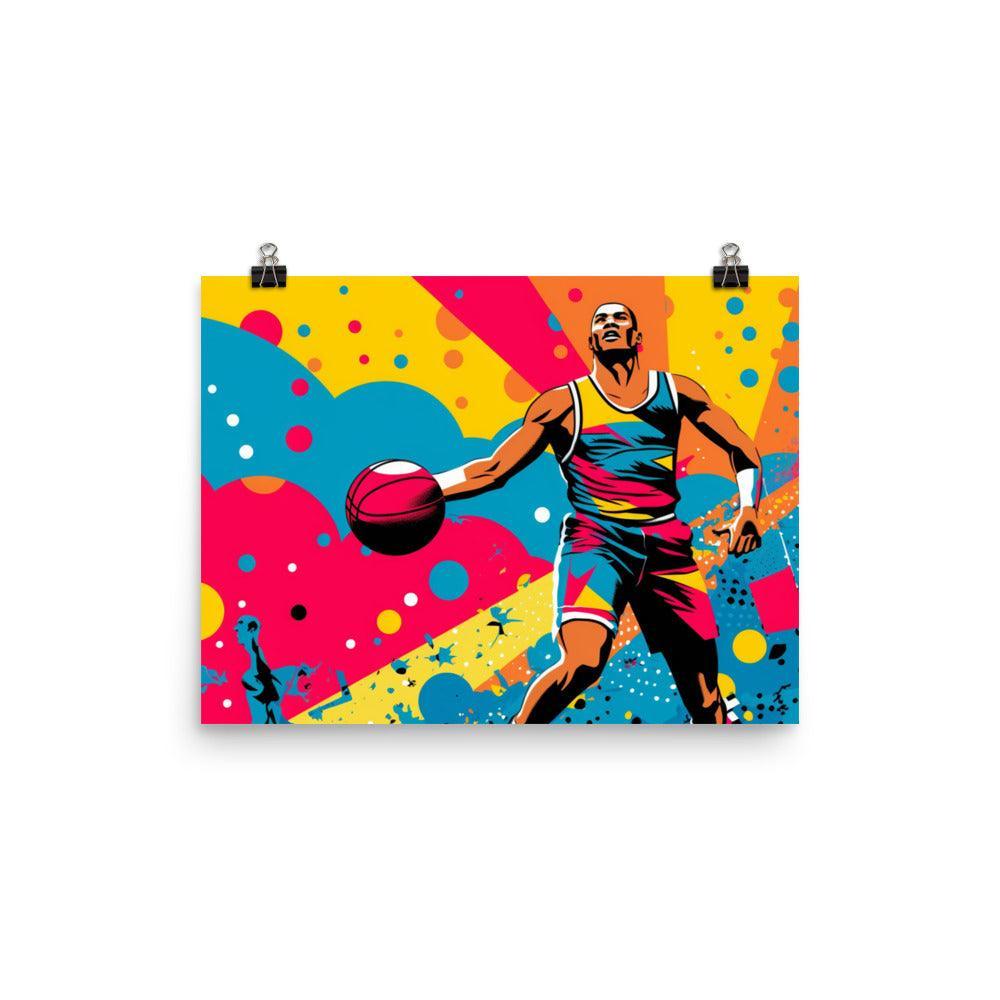 Pop Art Basketball Player Poster - Oh Posters