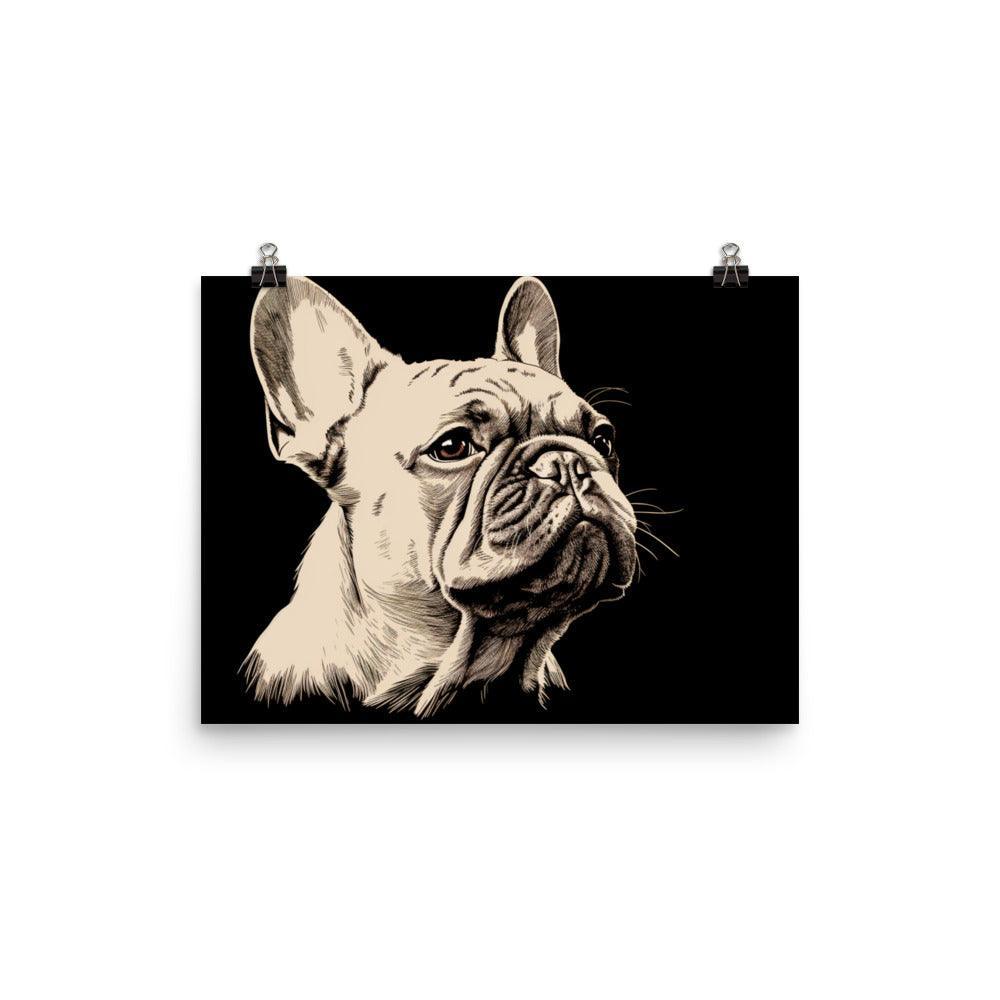 French Bulldog Minimalist Line Art Poster - Oh Posters