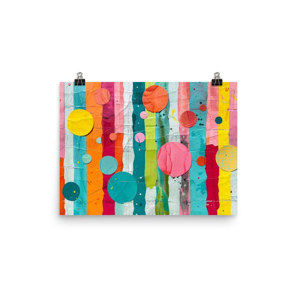Modern Geometric Shapes Abstract Art Poster - Oh Posters