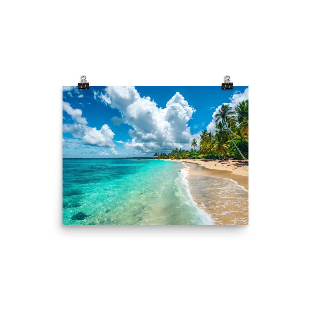 Dominican Republic Tropical Beach Paradise Poster - Oh Posters