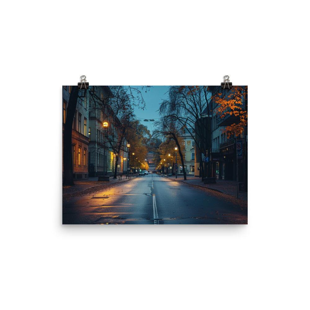 Finland Autumn Evening Cityscape Poster - Oh Posters