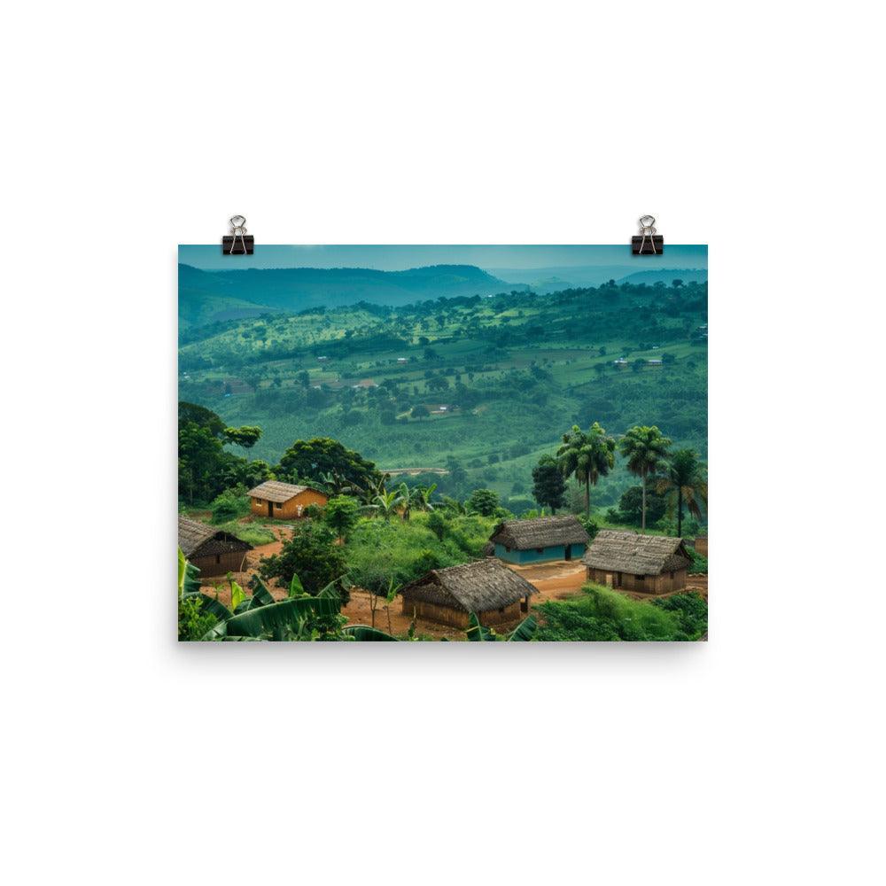 Ghana Verdant Countryside Rural Landscape Poster - Oh Posters