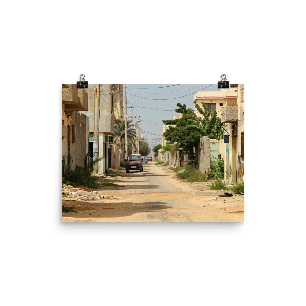 Libya Rustic Residential Alleyway Poster - Oh Posters