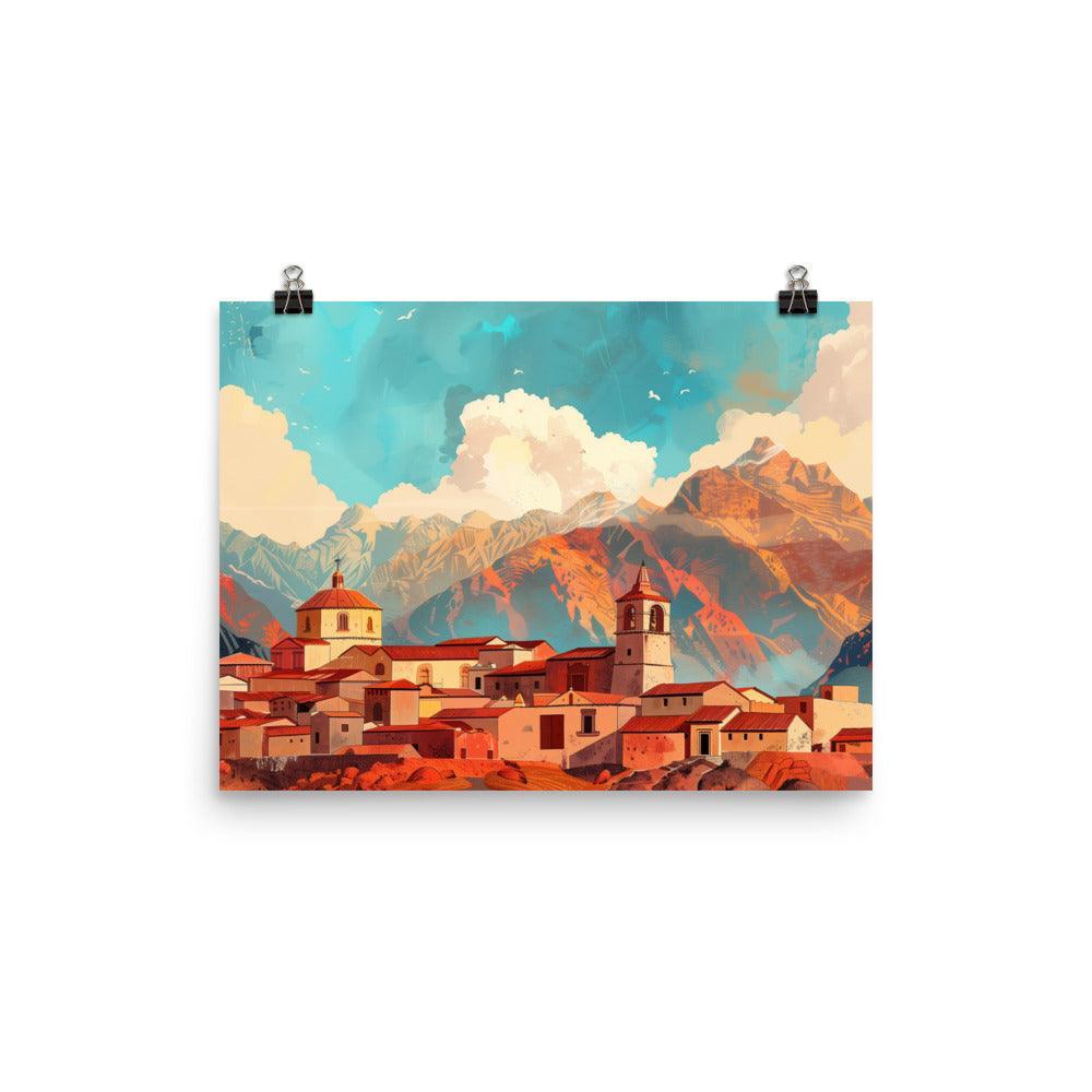 Peru Andean Mountain Village Poster - Oh Posters