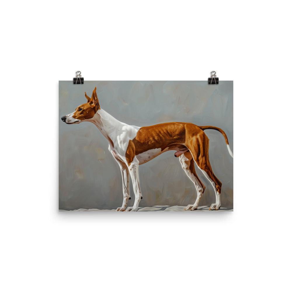 Ibizan Hound Side Profile Painting Poster - Oh Posters