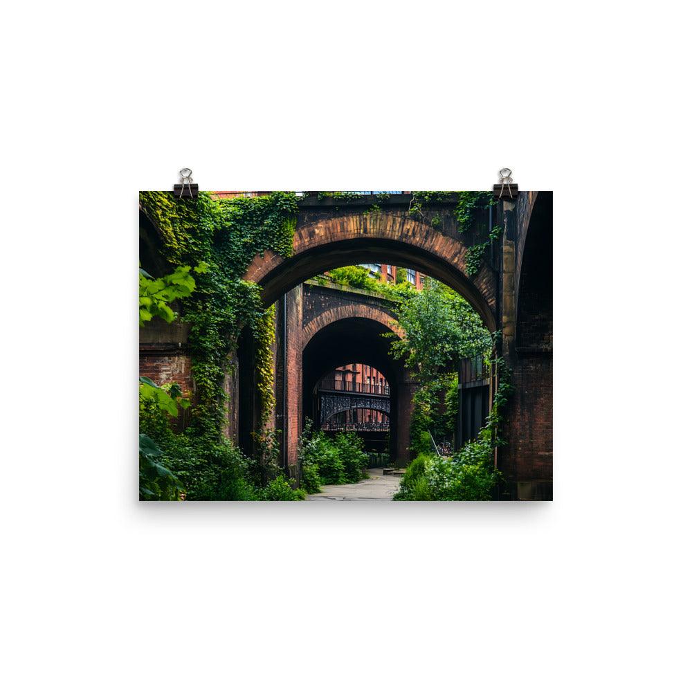 Manchester Urban Archways Exploration Poster - Oh Posters