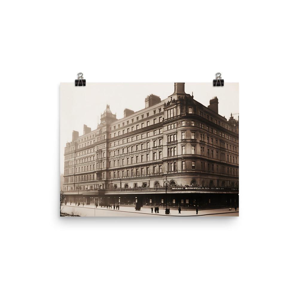 Historic Manchester Architecture Classic Building Elegance Poster - Oh Posters