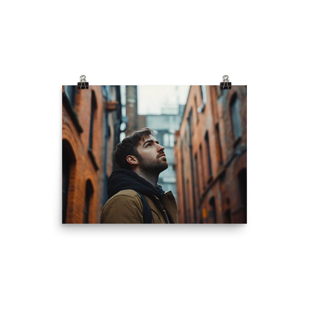 Urban Exploration in Manchester's Iconic Alleyways Poster - Oh Posters