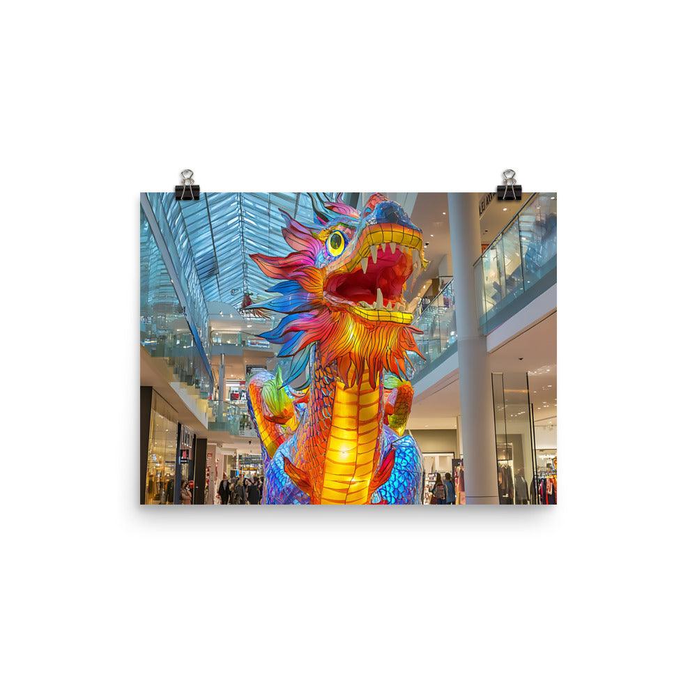 Vibrant Manchester Dragon Festival Celebration Poster - Oh Posters