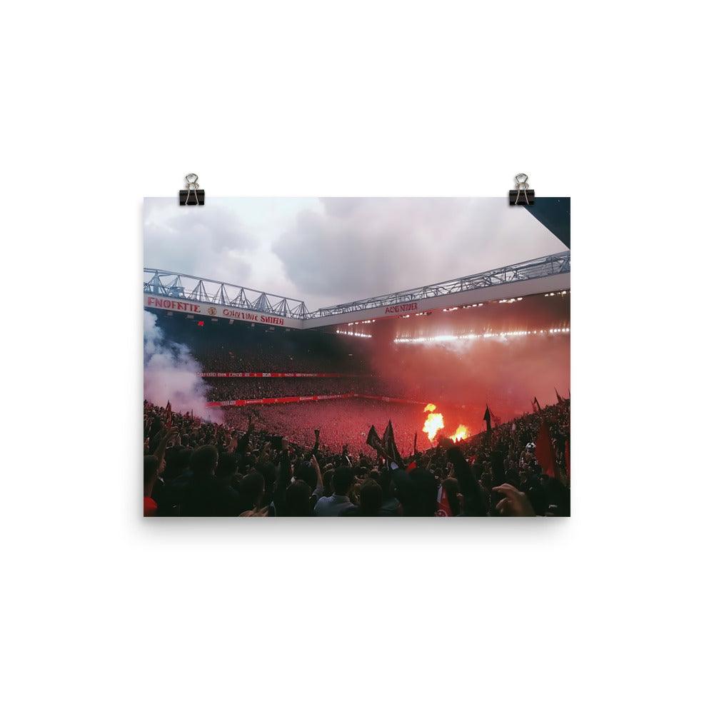 Manchester Football Passion Stadium Crowd Atmosphere Poster - Oh Posters