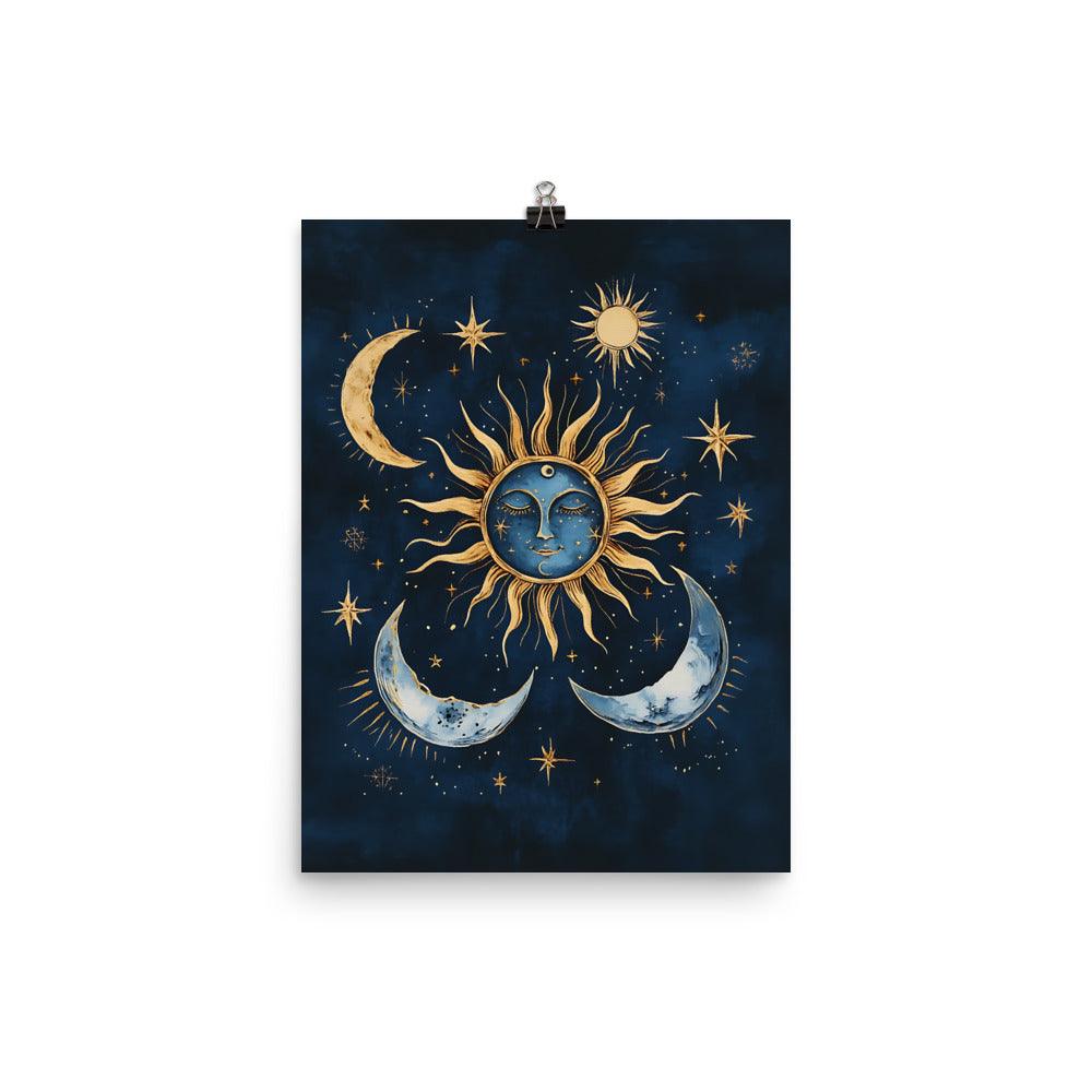 Boho Sun and Moon Celestial Dream Poster - Oh Posters