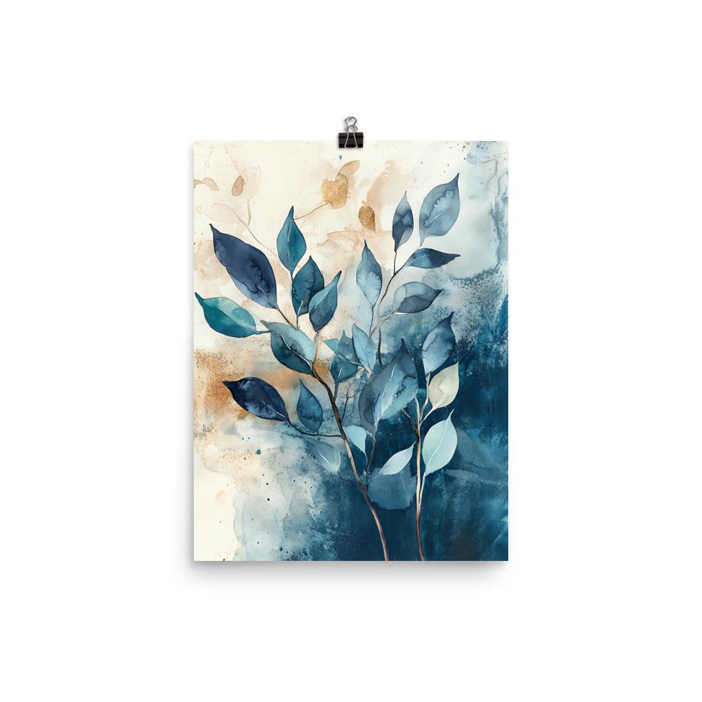 Boho Watercolor Leaf Art for Nature Lovers Poster - Oh Posters