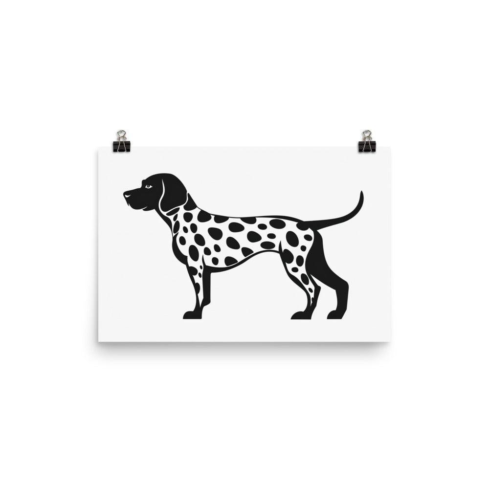 Dalmatian Breed Spotted Dog Graphic Art Poster - Oh Posters