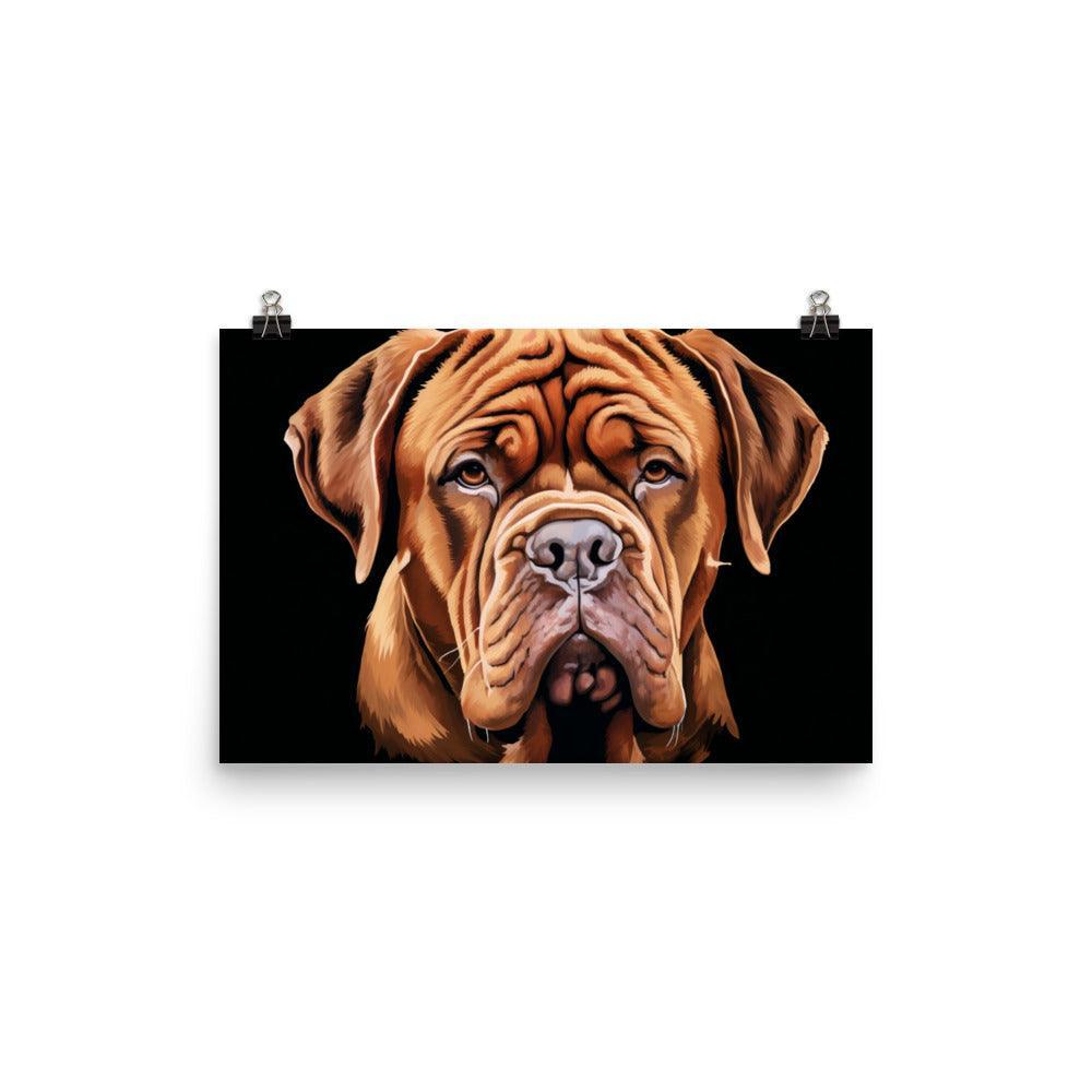 Dogue de Bordeaux Bold Stance Artistic Poster - Oh Posters