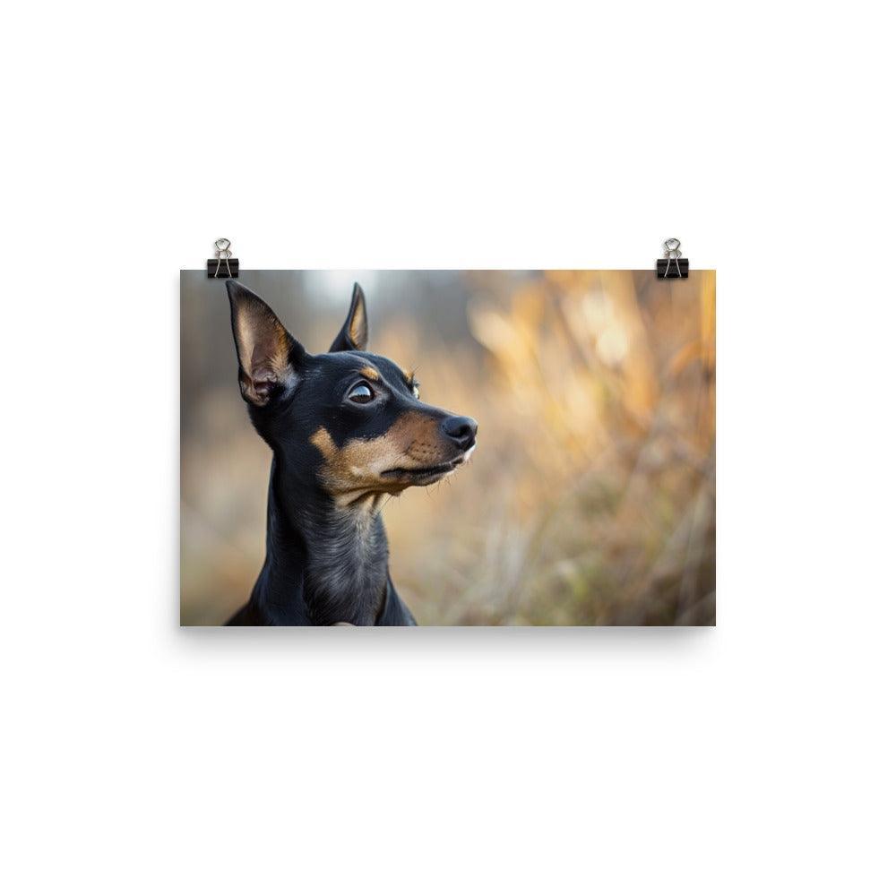 Expressive English Toy Terrier in Natural Setting Poster - Oh Posters