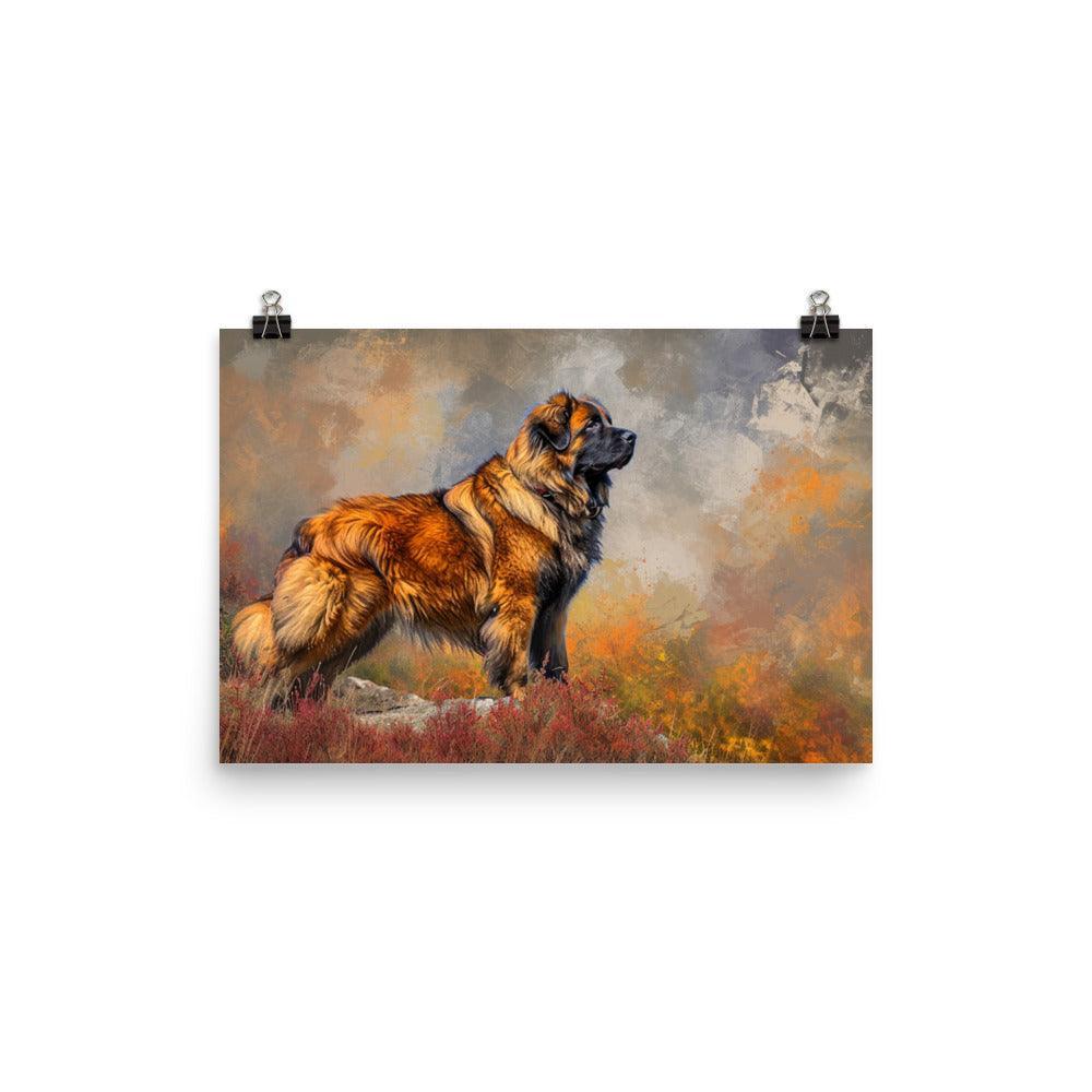 Estrela Mountain Dog Autumn Hues Wilderness Poster - Oh Posters