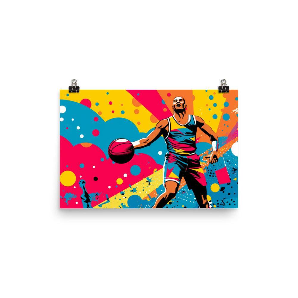 Pop Art Basketball Player Poster - Oh Posters