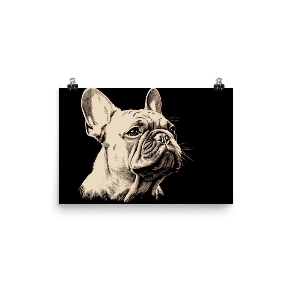 French Bulldog Minimalist Line Art Poster - Oh Posters