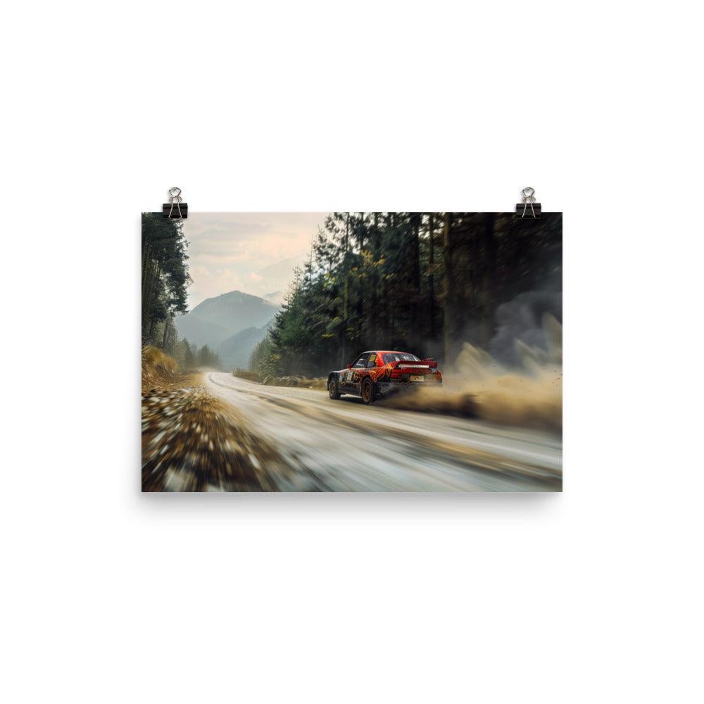 Mountain Trail Classic Rally Car Race Poster - Oh Posters