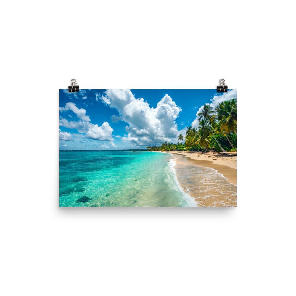 Dominican Republic Tropical Beach Paradise Poster - Oh Posters