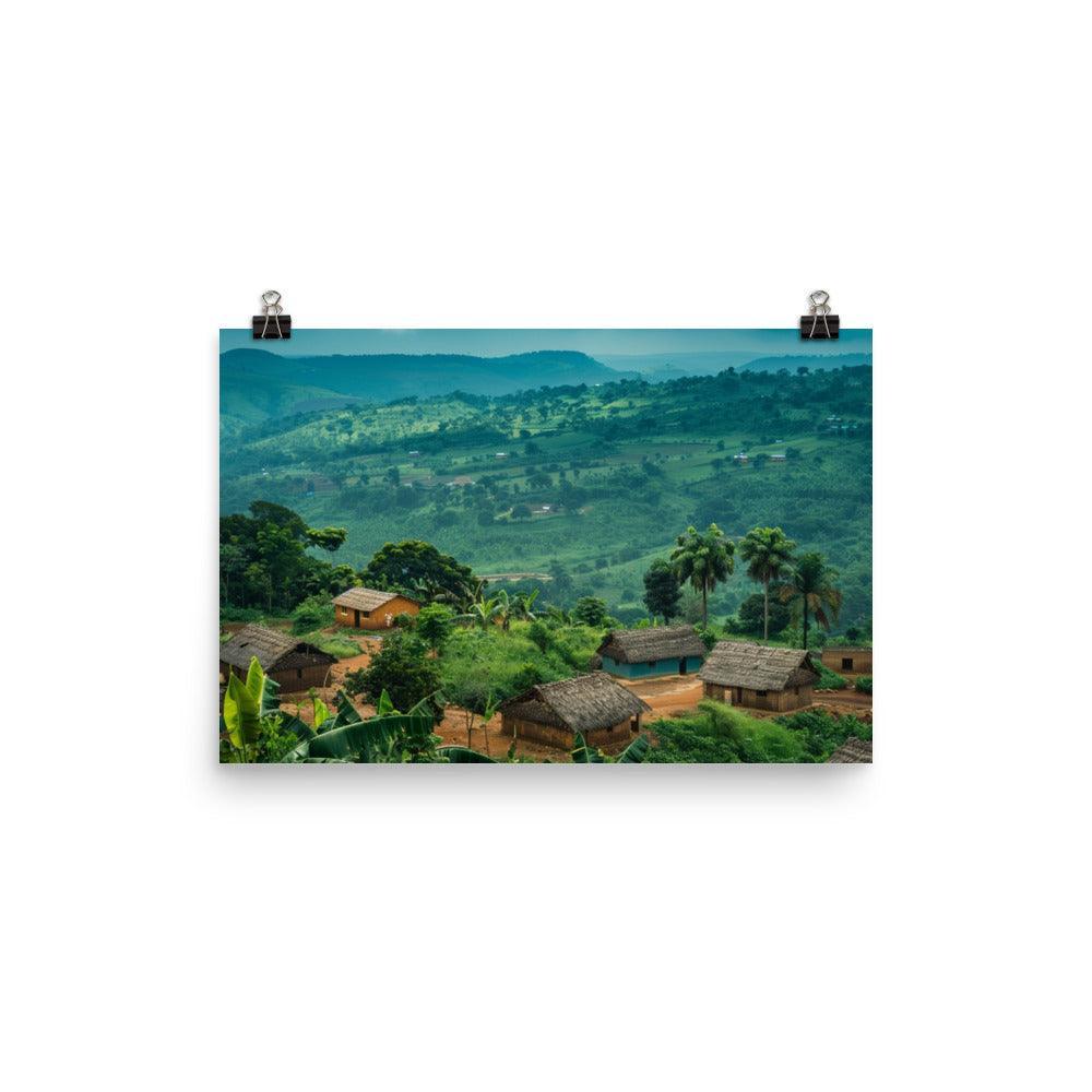 Ghana Verdant Countryside Rural Landscape Poster - Oh Posters