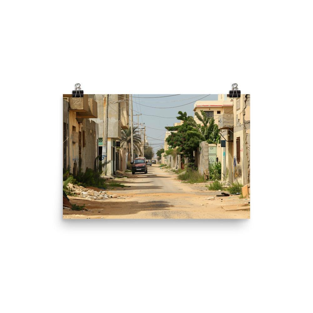 Libya Rustic Residential Alleyway Poster - Oh Posters