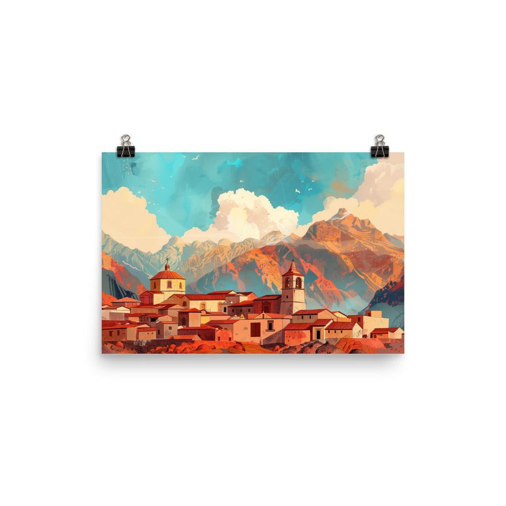 Peru Andean Mountain Village Poster - Oh Posters