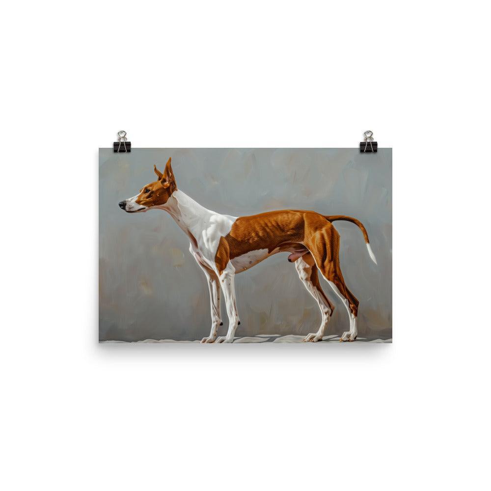 Ibizan Hound Side Profile Painting Poster - Oh Posters