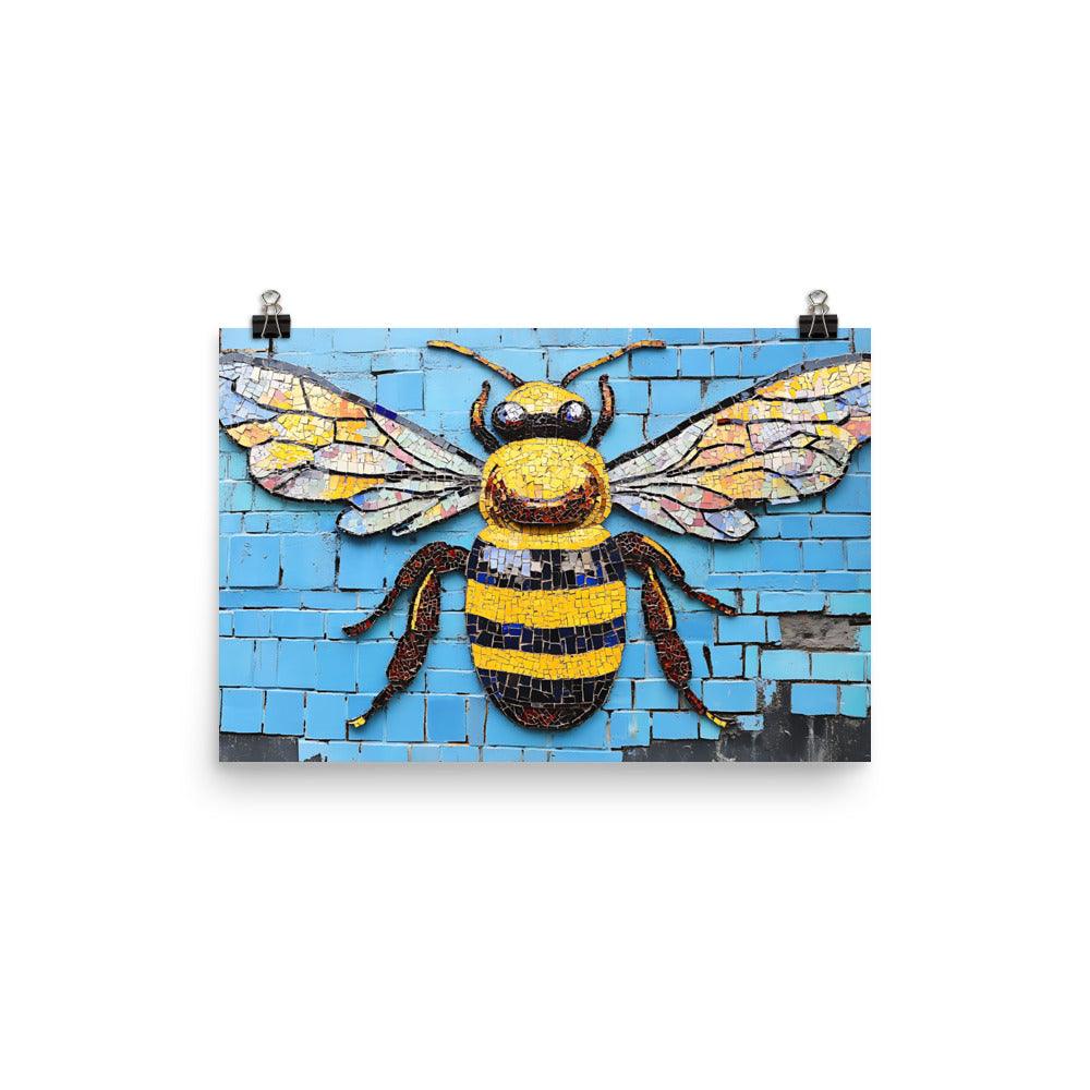 Manchester Worker Bee Urban Art Vibe Poster - Oh Posters