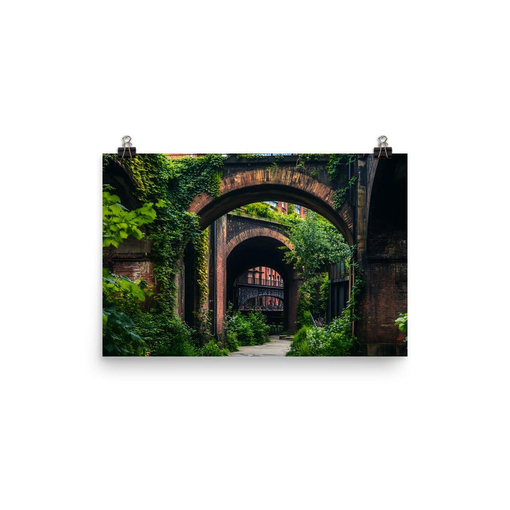 Manchester Urban Archways Exploration Poster - Oh Posters