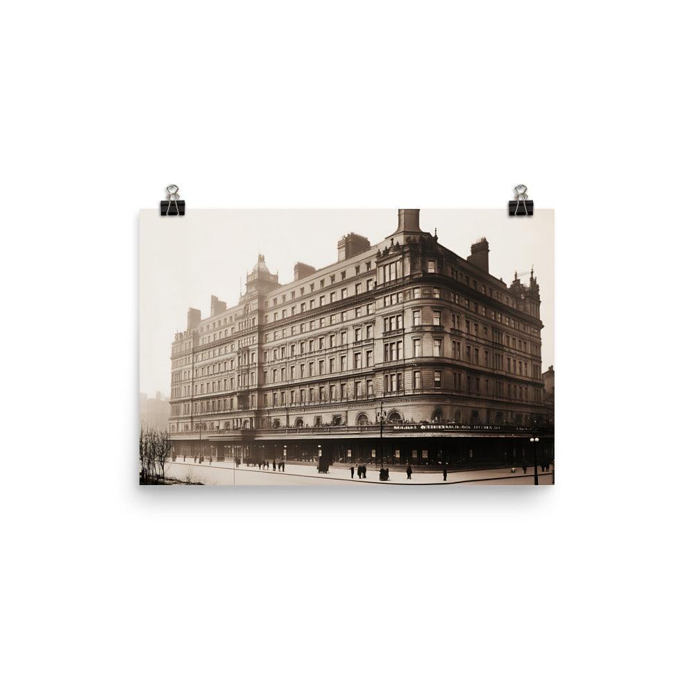 Historic Manchester Architecture Classic Building Elegance Poster - Oh Posters