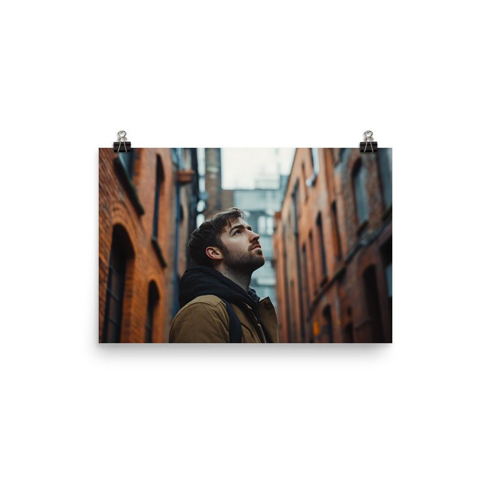 Urban Exploration in Manchester's Iconic Alleyways Poster - Oh Posters