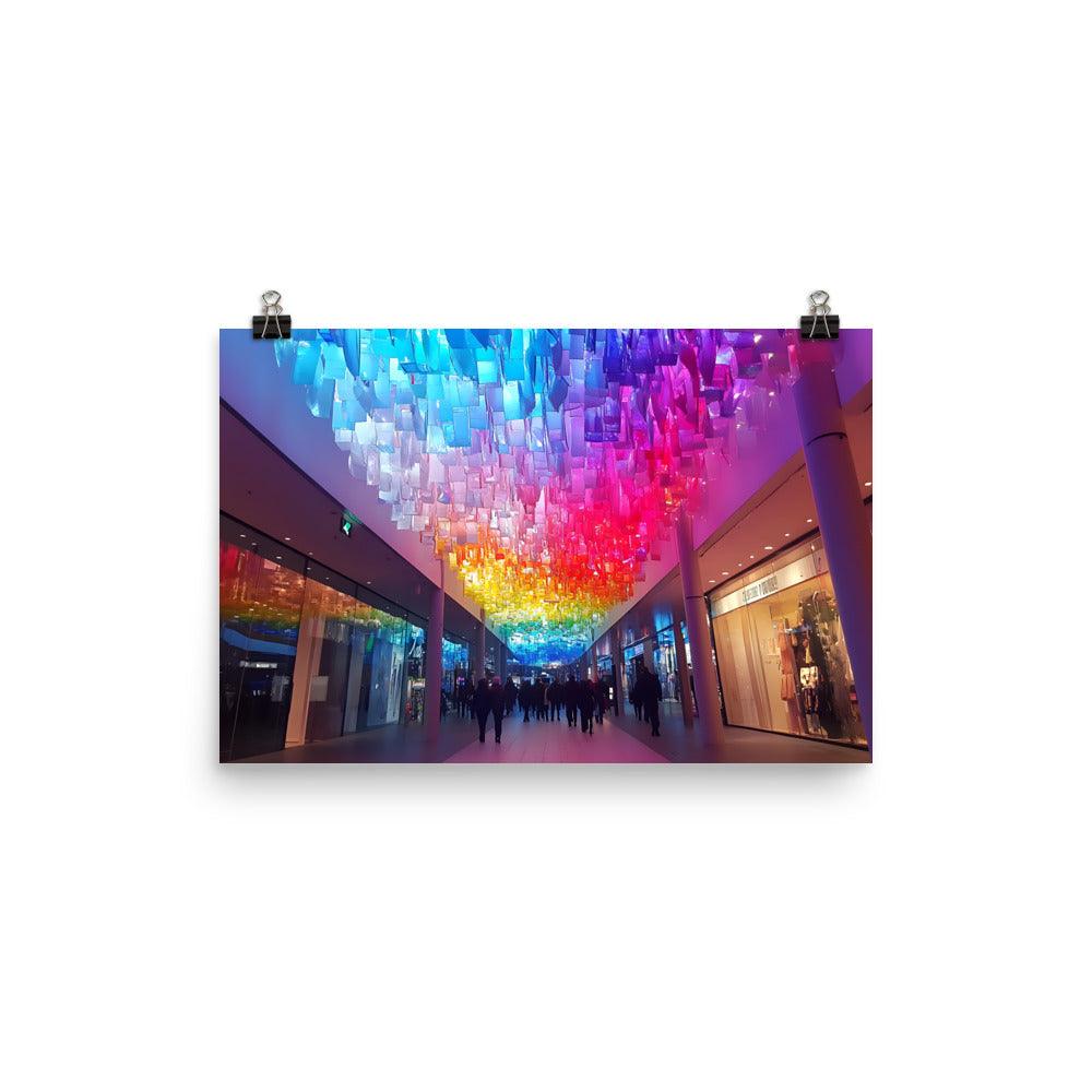 Manchester Vibrant Shopping Arcade Experience Poster - Oh Posters