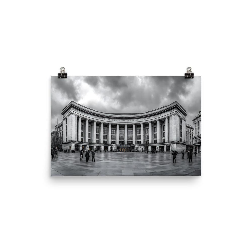Manchester Iconic Architecture Urban Landscape Enthusiasts Poster - Oh Posters