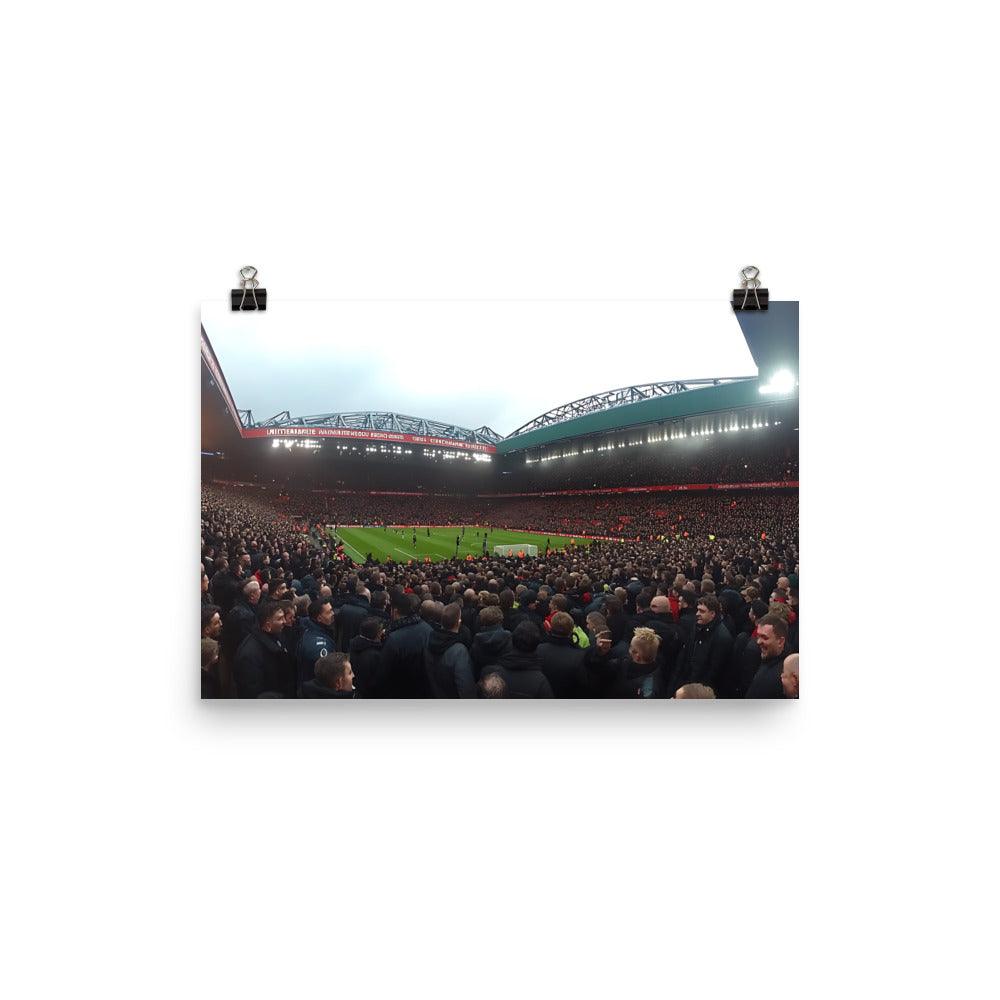 Manchester Football Fans Stadium View Enthusiasm Poster - Oh Posters