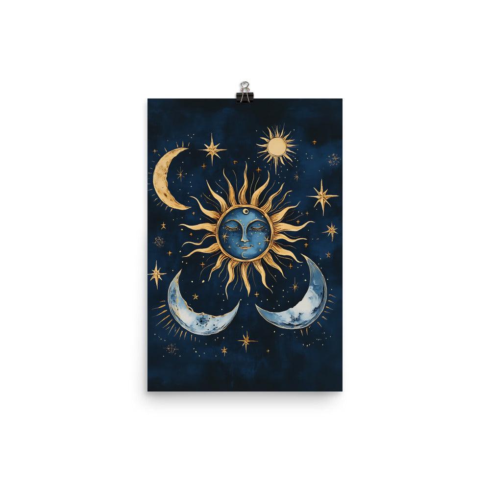 Boho Sun and Moon Celestial Dream Poster - Oh Posters