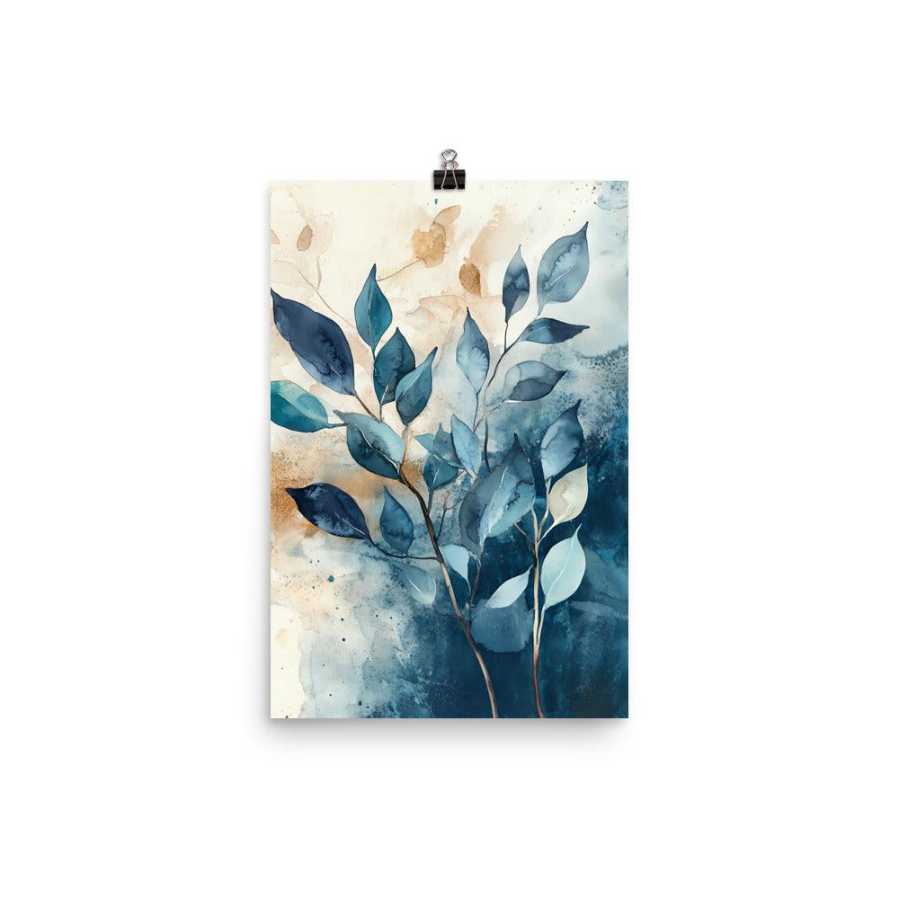 Boho Watercolor Leaf Art for Nature Lovers Poster - Oh Posters
