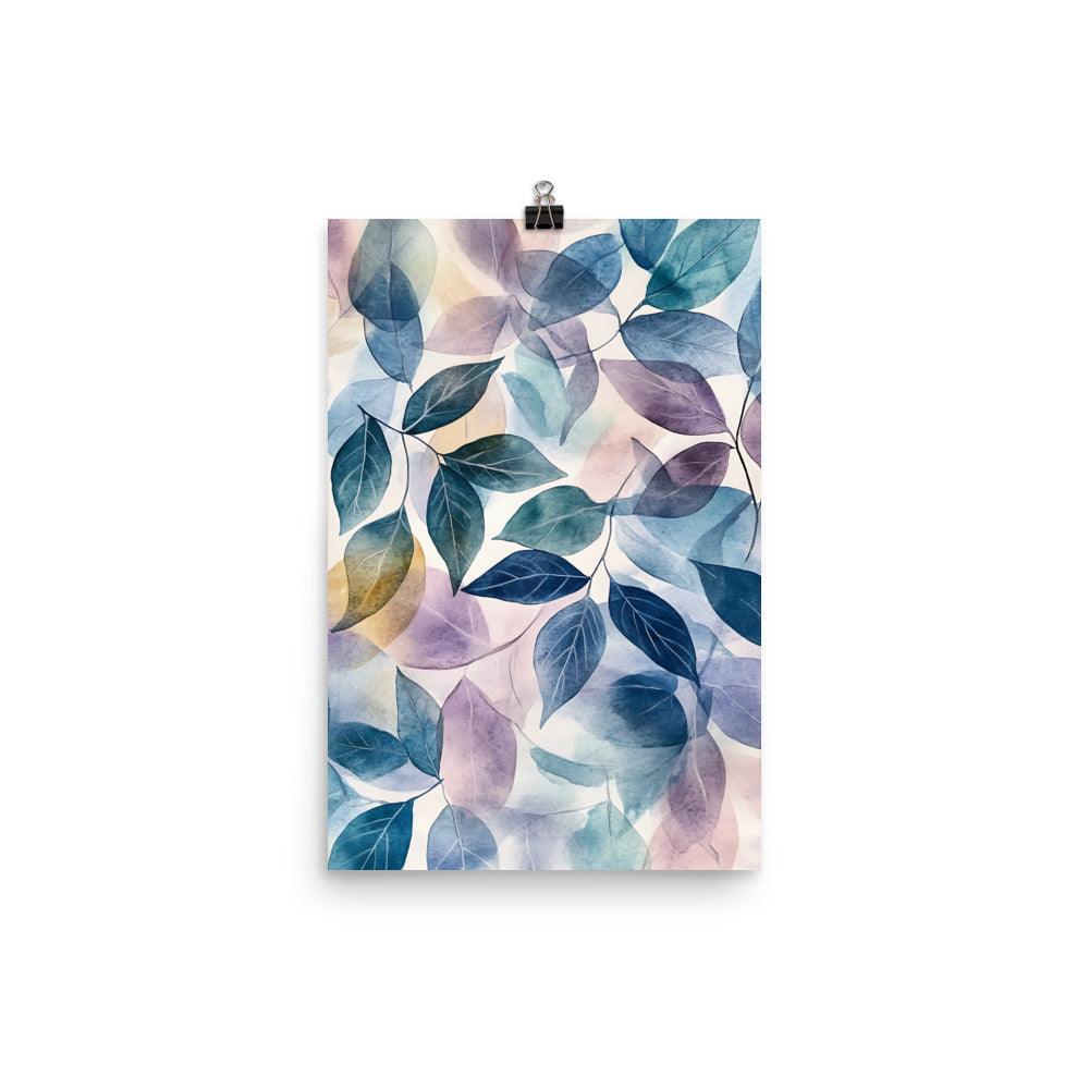 Boho Watercolor Leaves Botanical Vibe for Nature Lovers Poster - Oh Posters